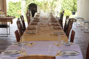 die grosse Tafel in Gerties 